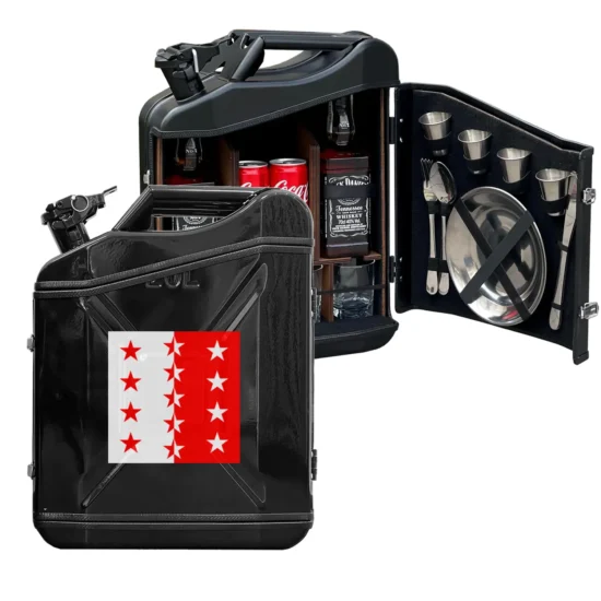 Kanisterbar 20 L Kanton Wallis Figur Tür