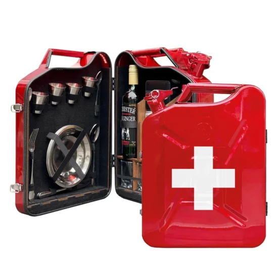 Kanisterbar 20 L Schweiz Flag Rot Perl