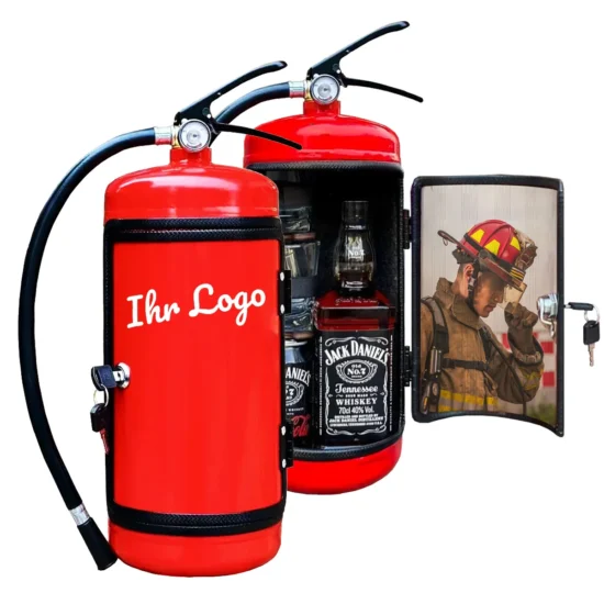 Feuerlöscher Bar mit Ihrem Logo und Fotodruck