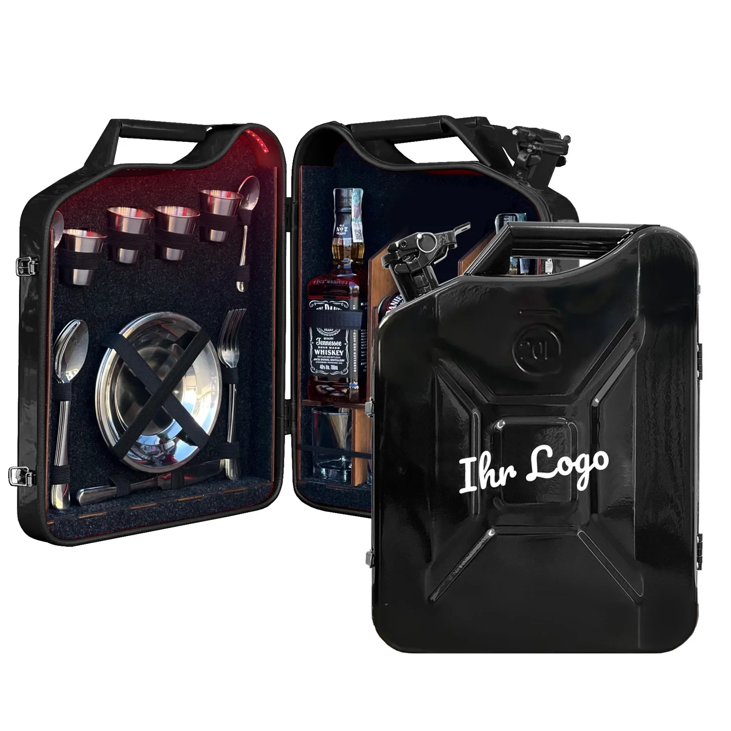 Kanisterbar 20 L mit Ihrem Logo Halb Tür