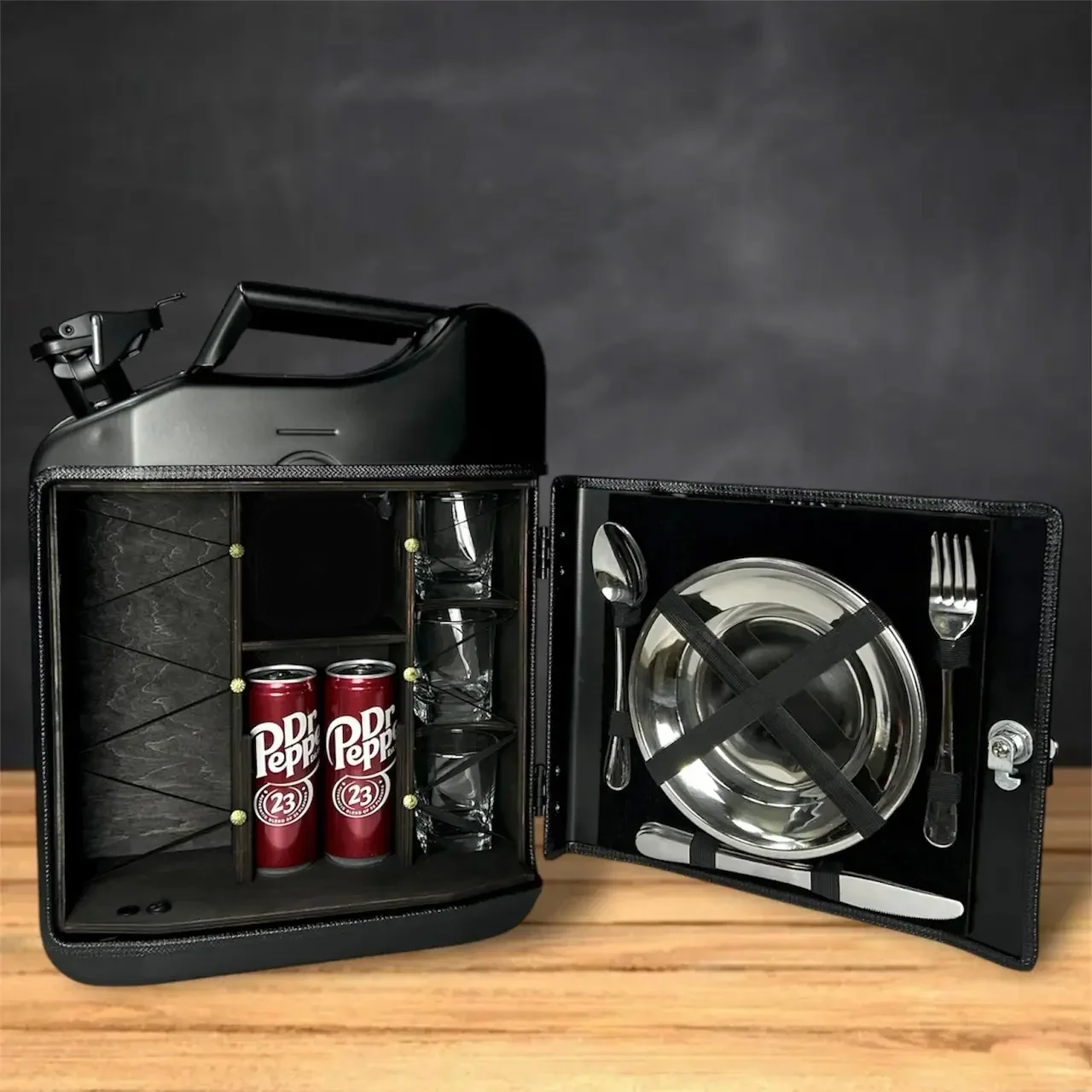 Kanisterbar 20 L mit Ihrem Logo Klassische Tür – Bild 2