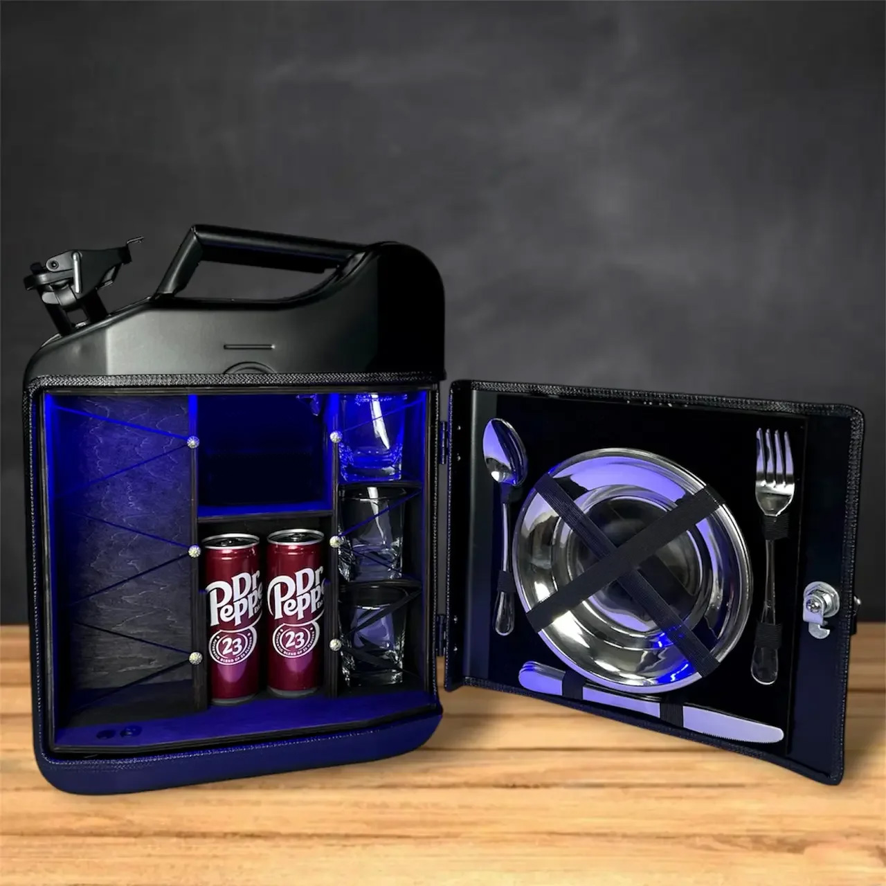 Kanisterbar 20 L mit Ihrem Logo Klassische Tür – Bild 3