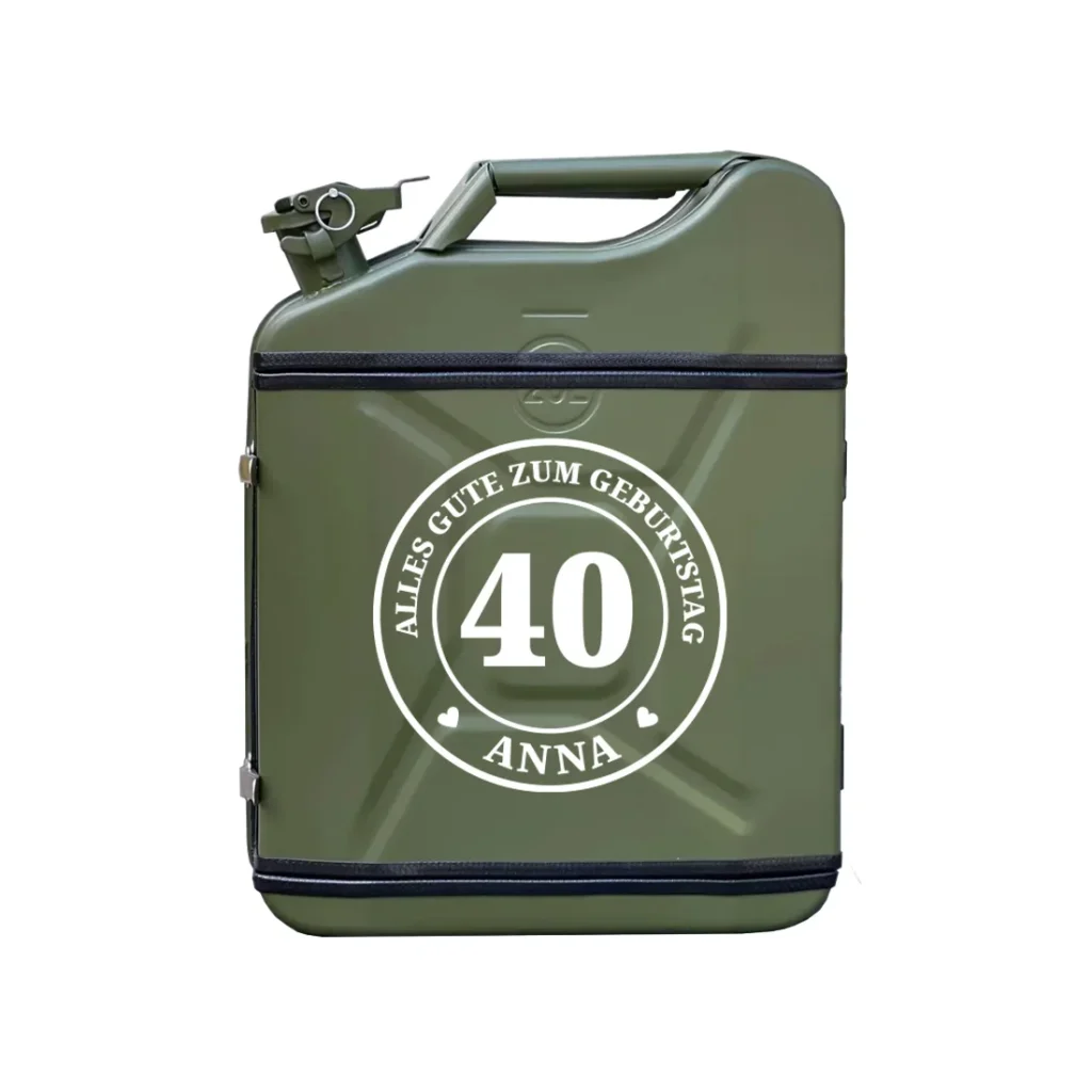 Kanister Minibar 40 zum Geburtstag
