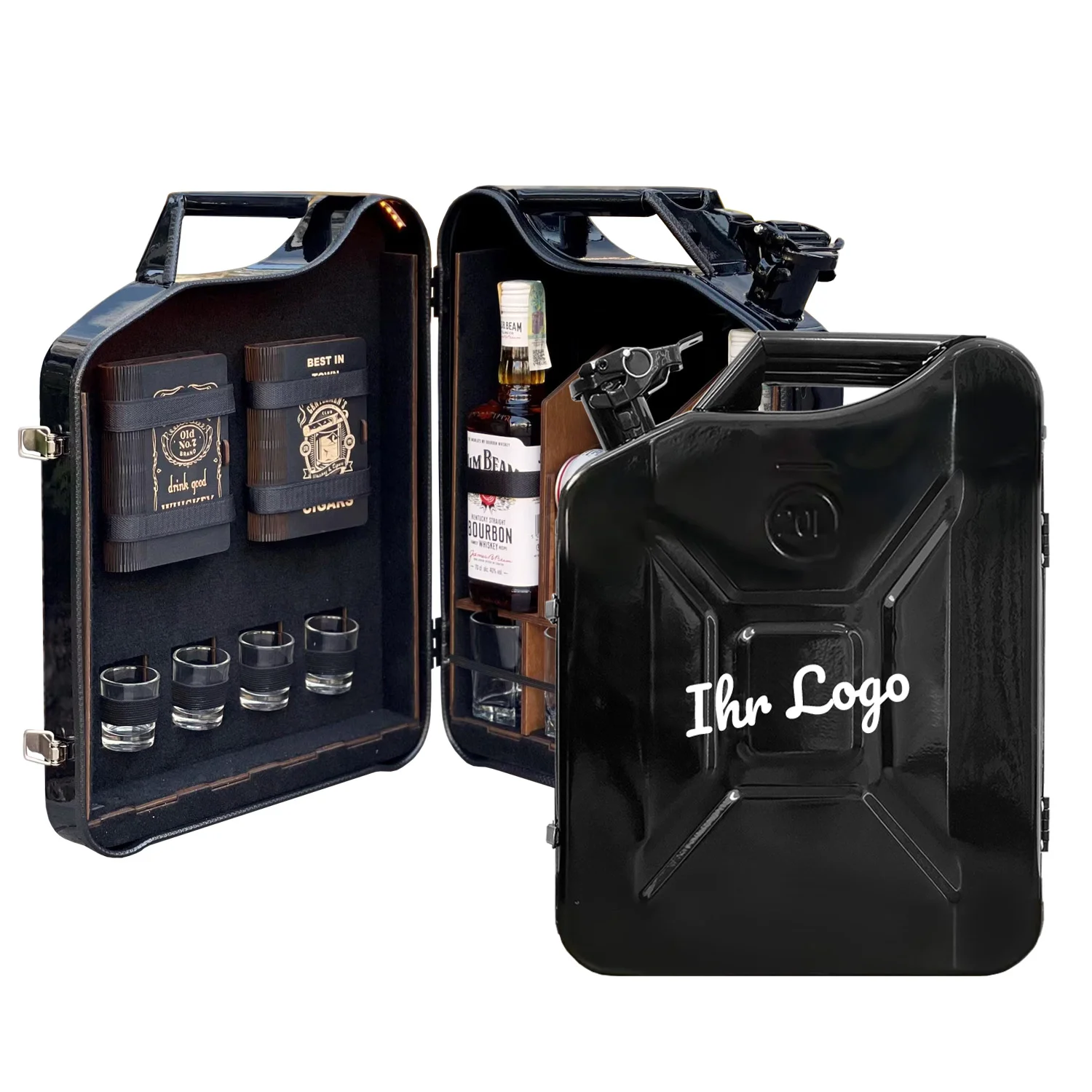 Kanisterbar 20 L mit Ihrem Logo Halb Tür Zigarren