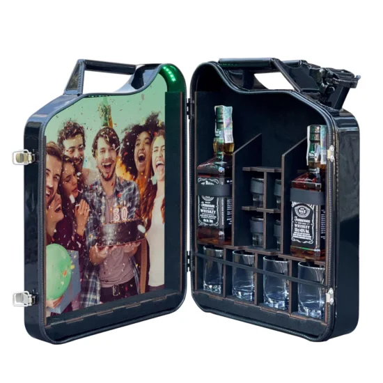 Kanisterbar 20 L mit Ihrem Logo Halb Tür Fotodruck