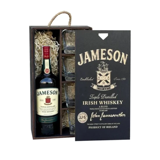 Whisky Box aus Holz Jameson - Geschenk für Männer