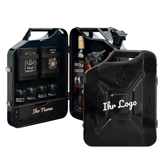 personalisierte kanisterbar mit zigarren