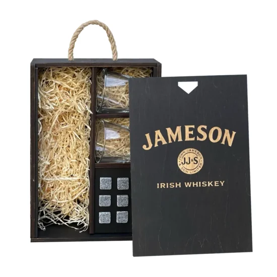 Whisky Box aus Holz "Jamson" Geschenk für Männer