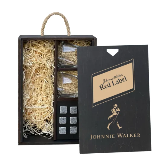 Whisky Box aus Holz "Johnnie Walker" Geschenk für Männer
