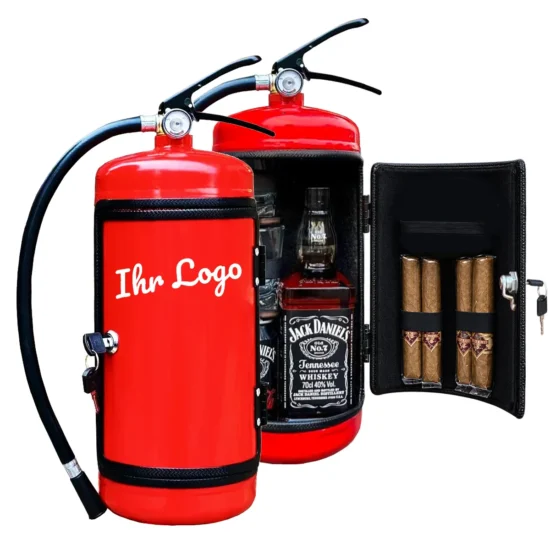 Personalisierte Feuerlöscher Bar mit Zigarren