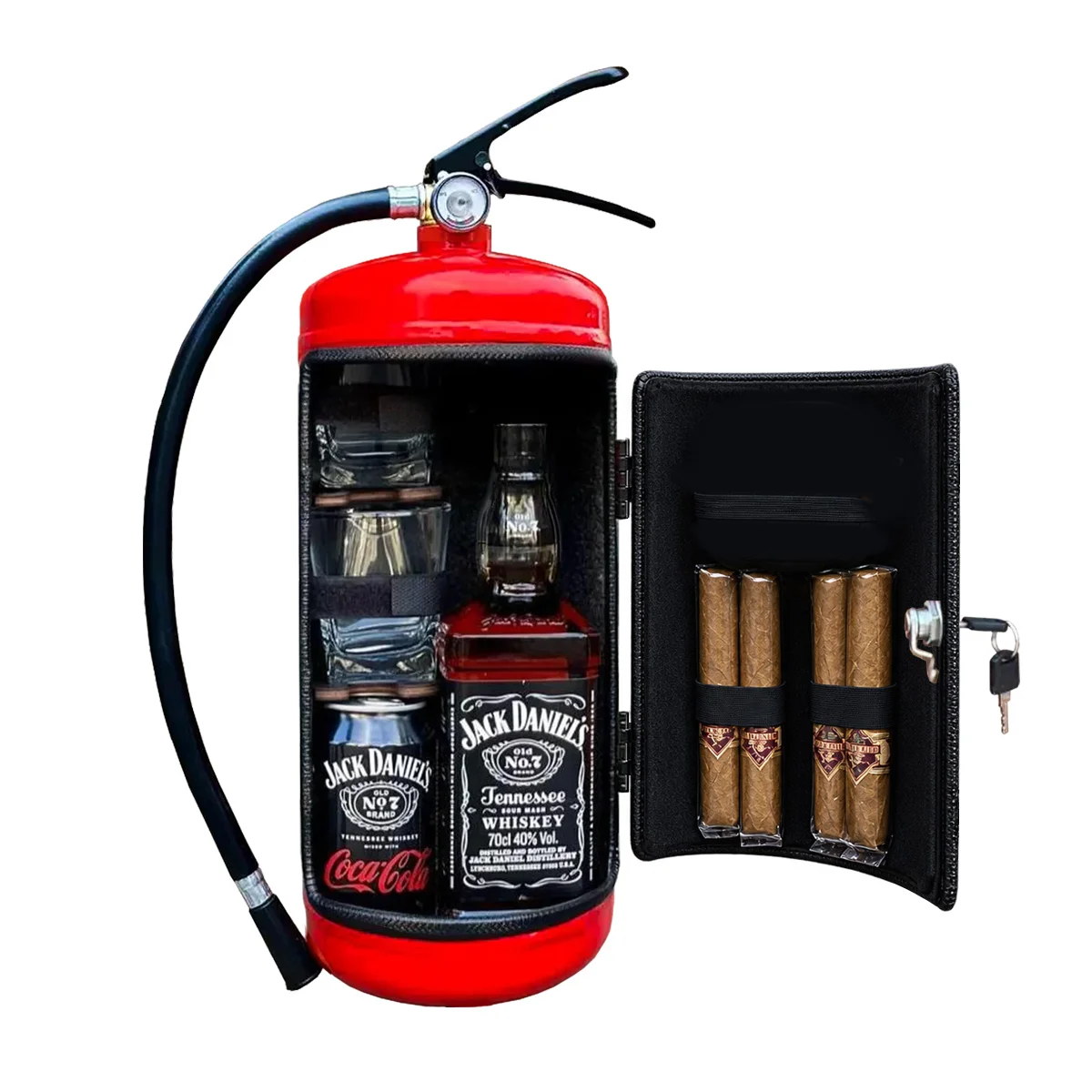 Personalisierte Feuerlöscher Bar mit Zigarren