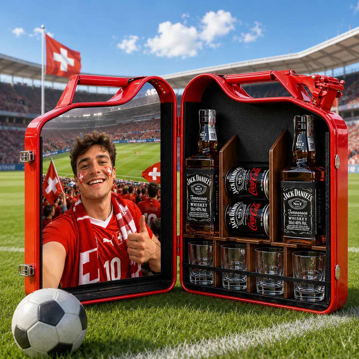 Kanisterbar 20 L Fussball WM 2026 mit Fotodruck – Bild 2