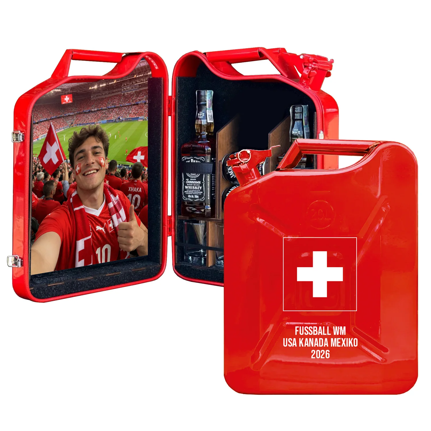 Kanisterbar 20 L Fussball WM 2026 mit Fotodruck