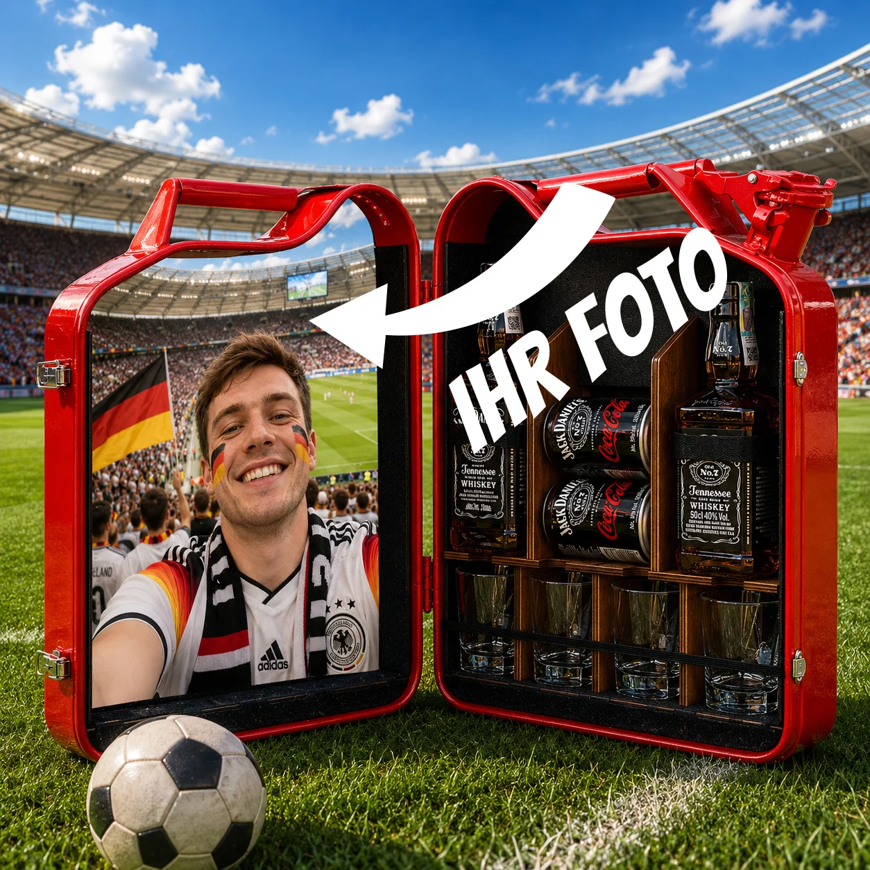 personalisierte fussball kanisterbar