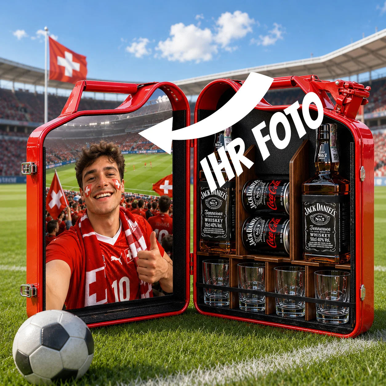 personalisierte fussball kanisterbar